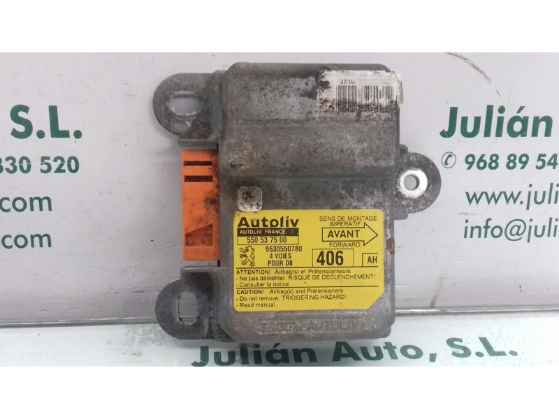 Recambio de centralita airbag para peugeot 406 coupe (s1/s2) 2.0 referencia OEM IAM 9630550780 550537500 AUTOLIV