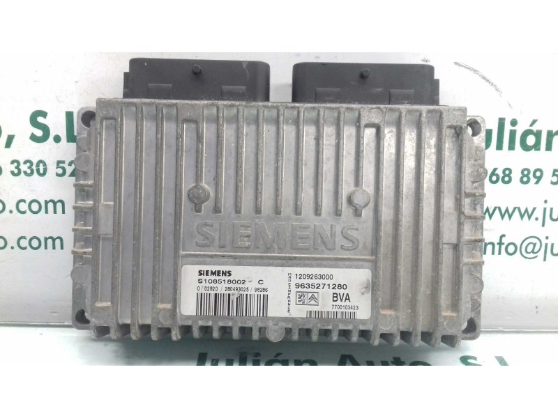 Recambio de centralita cambio automatico para peugeot 406 coupe (s1/s2) 2.0 referencia OEM IAM 9635271280 1209263000 SIEMENS