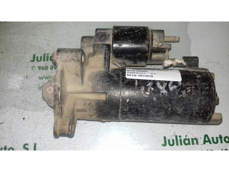 Recambio de motor arranque para citroen ax first d referencia OEM IAM 0001108125  BOSCH