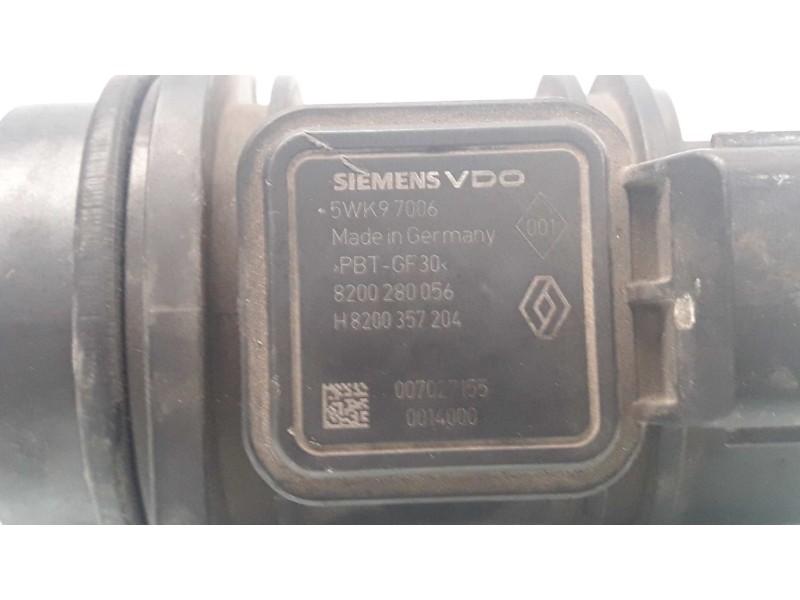 Recambio de caudalimetro para renault kangoo (f/kc0) alize referencia OEM IAM 8200280056 5WK97006 SIEMENS VDO