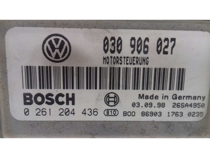 Recambio de centralita motor uce para seat arosa (6h1) stella referencia OEM IAM 030906027 0261204436 KIT - BOSCH