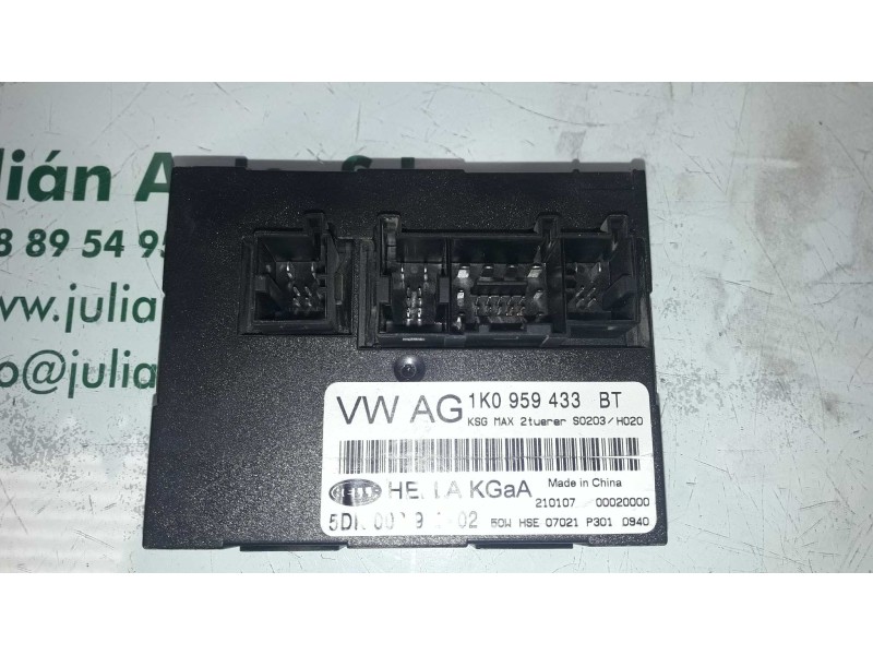 Recambio de modulo confort para seat leon (1p1) reference referencia OEM IAM 1K0959433BT 5KD00897702 HELLA