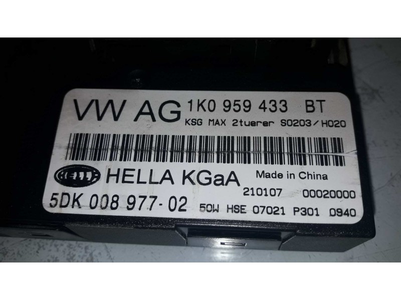 Recambio de modulo confort para seat leon (1p1) reference referencia OEM IAM 1K0959433BT 5KD00897702 HELLA