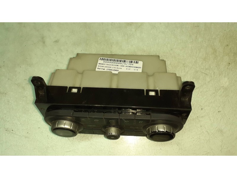 Recambio de mando calefaccion / aire acondicionado para nissan qashqai (j10) acenta referencia OEM IAM 27500JD400 A02000A7700000