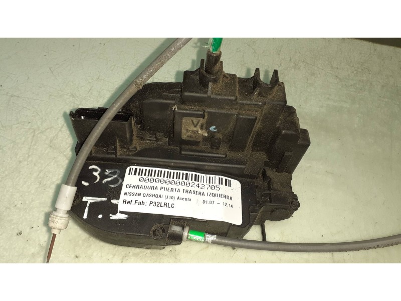 Recambio de cerradura puerta trasera izquierda para nissan qashqai (j10) acenta referencia OEM IAM P32LRLC  