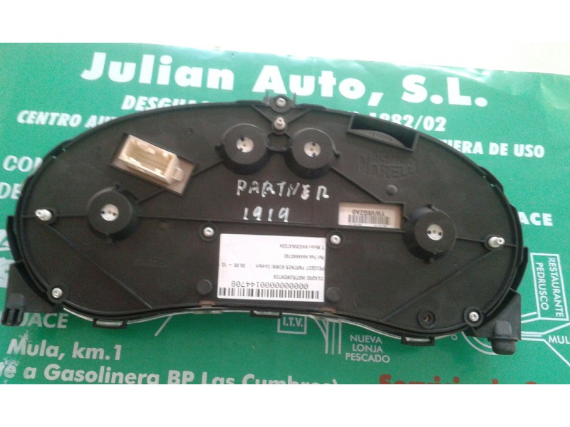 Recambio de cuadro instrumentos para peugeot partner kombi confort referencia OEM IAM 9665983780  MAGNETI MARELLI