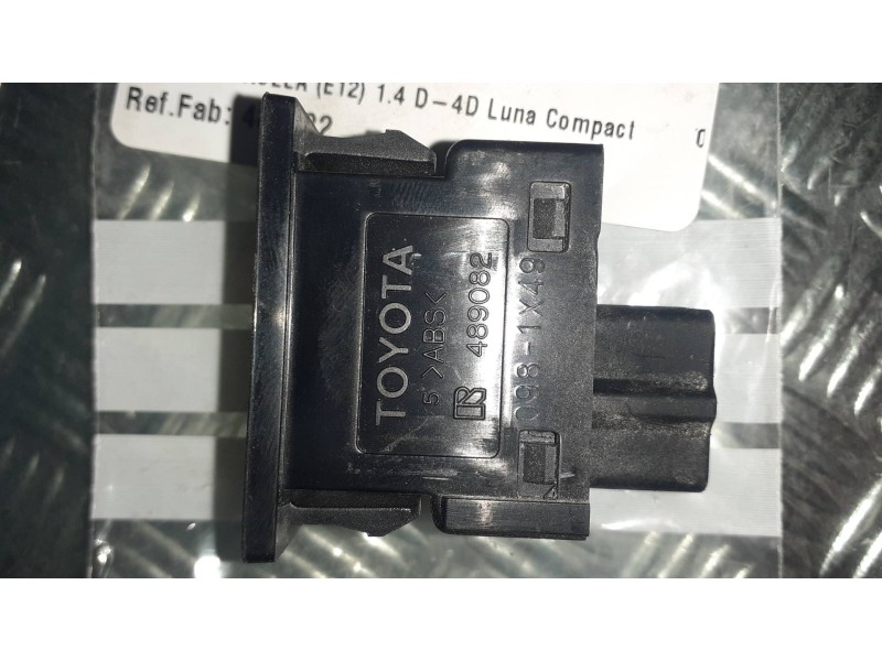 Recambio de interruptor para toyota corolla (e12) 1.4 d-4d luna compact referencia OEM IAM 489082 CONECTOR 2 PINES SECURITY