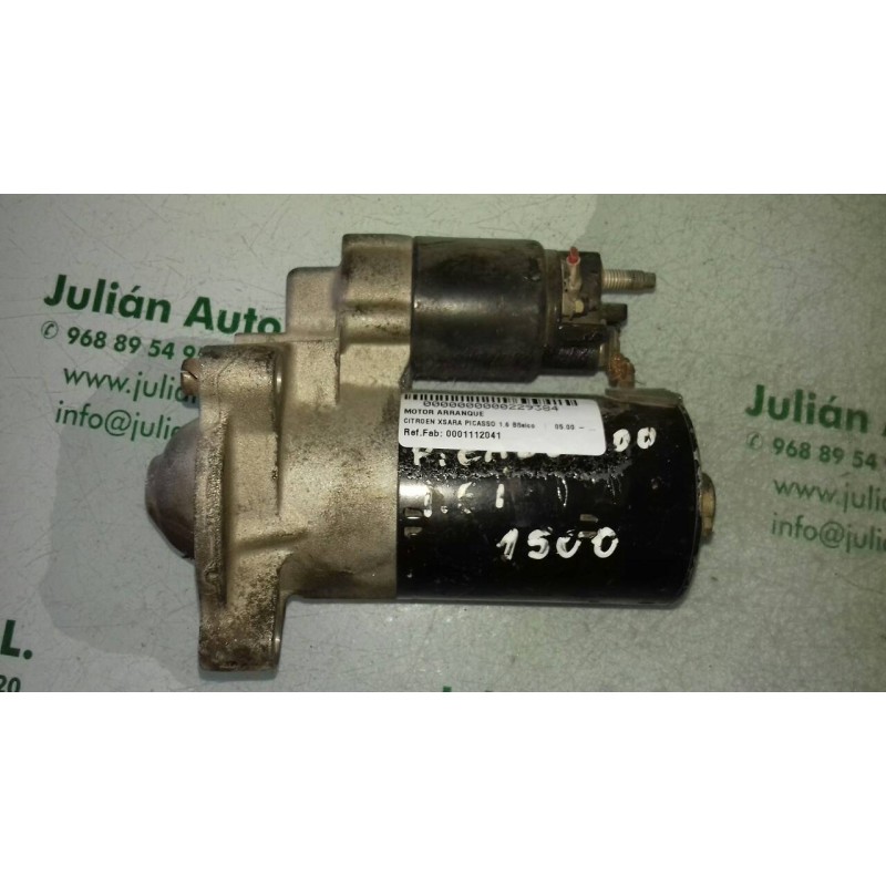 Recambio de motor arranque para citroen xsara picasso 1.6 básico referencia OEM IAM 0001112041  BOSCH