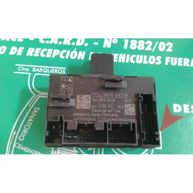 Recambio de modulo confort para seat leon (5f1) reference referencia OEM IAM 5Q4959392B DEL-DECH CONTINENTAL