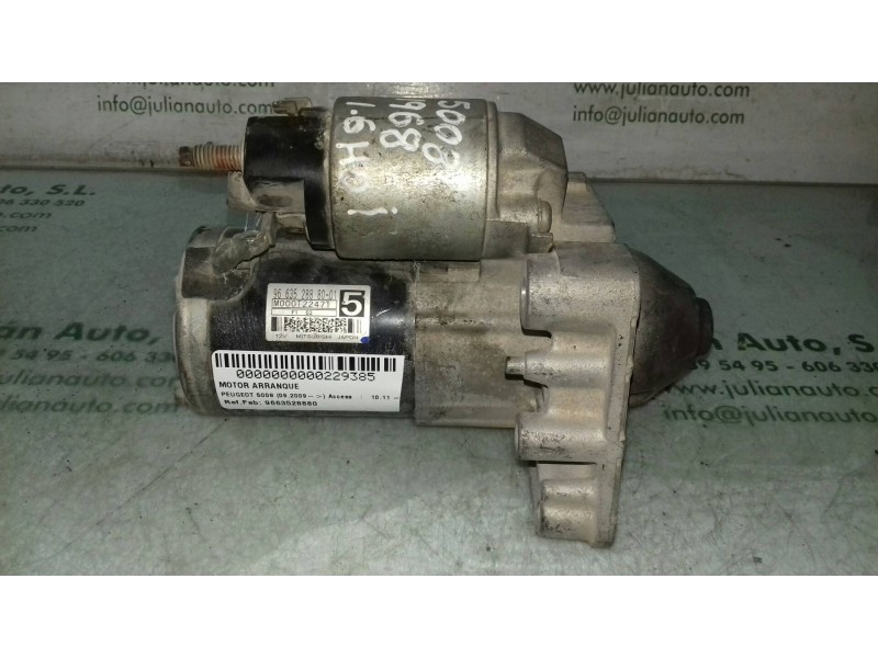 Recambio de motor arranque para peugeot 5008 access referencia OEM IAM 9663528880 M000T22471 MITSUBISHI