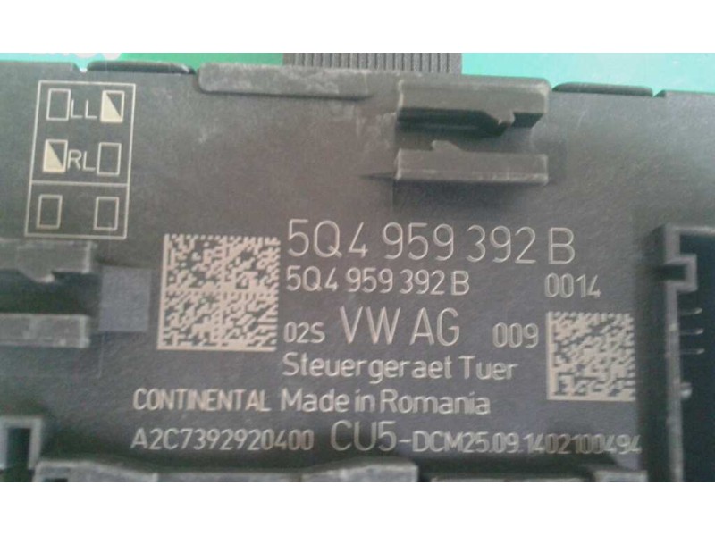 Recambio de modulo confort para seat leon (5f1) reference referencia OEM IAM 5Q4959392B DEL-DECH CONTINENTAL