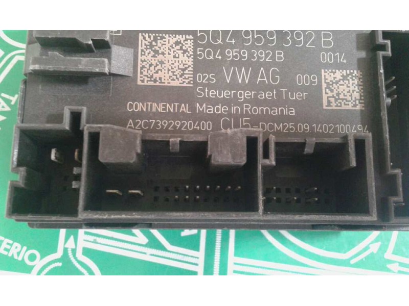 Recambio de modulo confort para seat leon (5f1) reference referencia OEM IAM 5Q4959392B DEL-DECH CONTINENTAL