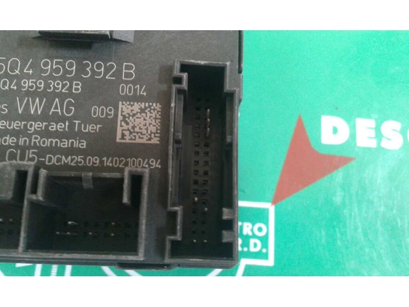 Recambio de modulo confort para seat leon (5f1) reference referencia OEM IAM 5Q4959392B DEL-DECH CONTINENTAL