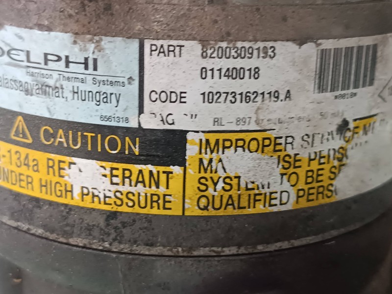 Recambio de compresor aire acondicionado para nissan primera berlina (p12) acenta referencia OEM IAM 8200309193 01140018 DELPHI
