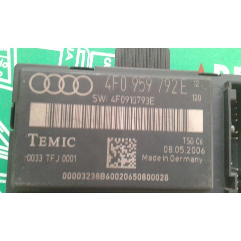 Recambio de modulo confort para audi a6 berlina (4f2) 2.7 tdi referencia OEM IAM 4F0959792E DEL-DECH TEMIC