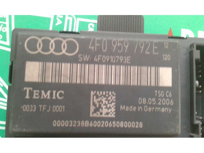 Recambio de modulo confort para audi a6 berlina (4f2) 2.7 tdi referencia OEM IAM 4F0959792E DEL-DECH TEMIC