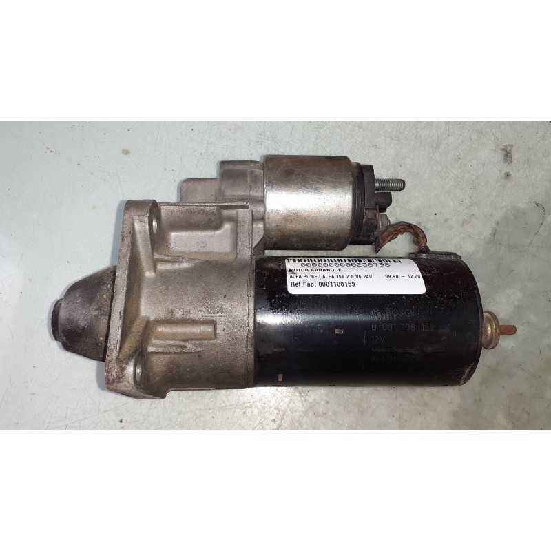 Recambio de motor arranque para alfa romeo 166 2.5 v6 24v referencia OEM IAM 0001108159 9611121093 BOSCH