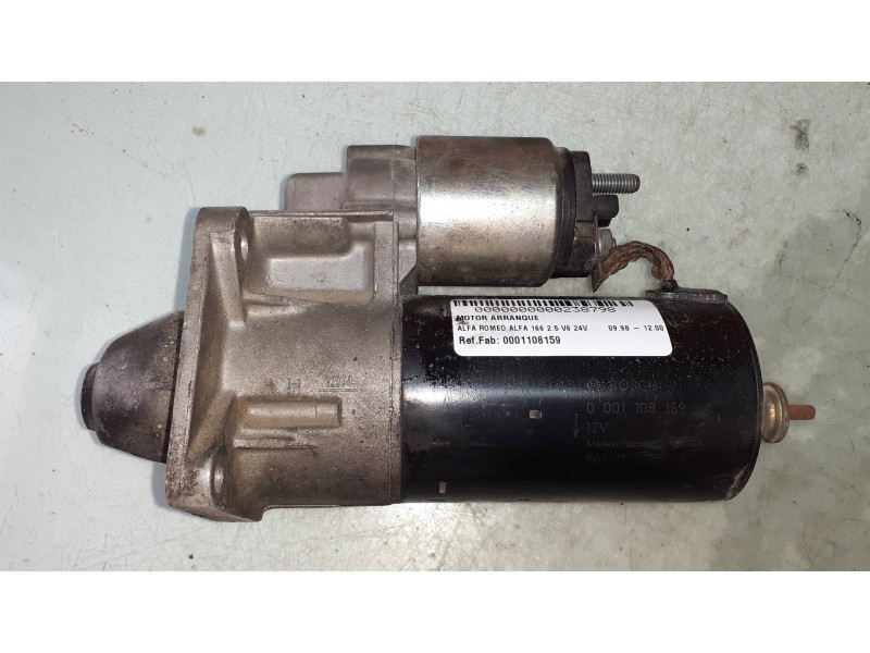 Recambio de motor arranque para alfa romeo 166 2.5 v6 24v referencia OEM IAM 0001108159 9611121093 BOSCH