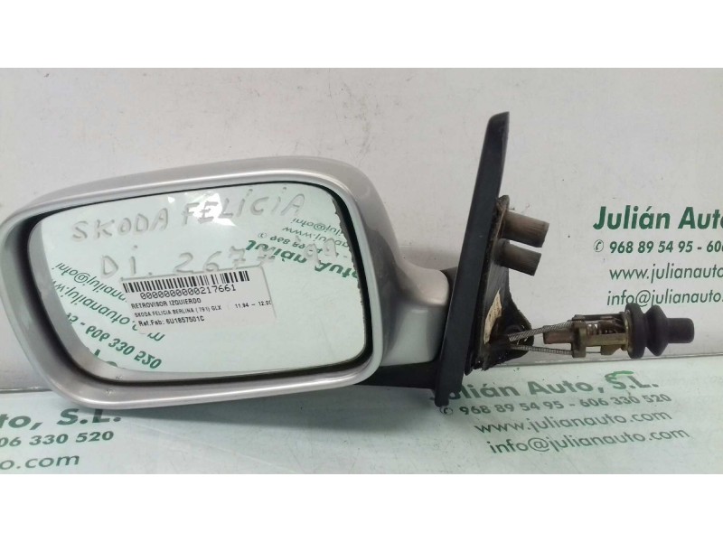 Recambio de retrovisor izquierdo para skoda felicia berlina ( 791) glx referencia OEM IAM 6U1857501C  MANUAL