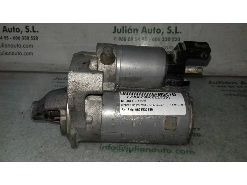 Recambio de motor arranque para citroen c3 attraction referencia OEM IAM 9671530880 CL3 DENSO