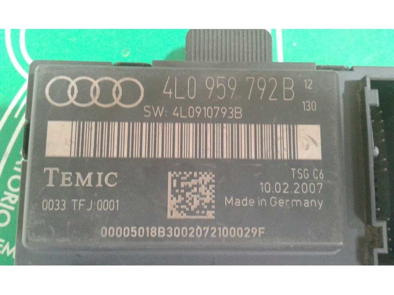Recambio de modulo confort para audi q7 (4l) 3.0 tdi referencia OEM IAM 4L0959792B DEL-DECH TEMIC