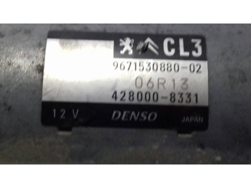 Recambio de motor arranque para citroen c3 attraction referencia OEM IAM 9671530880 CL3 DENSO