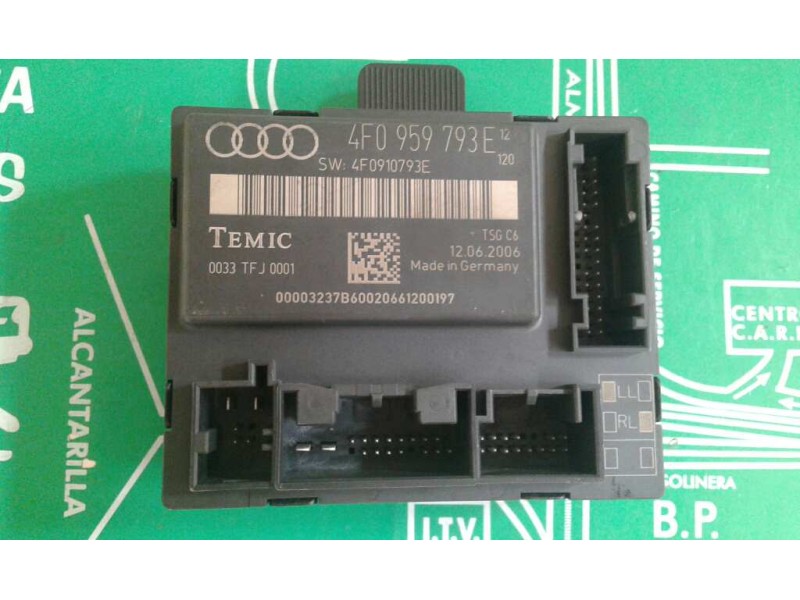 Recambio de modulo confort para audi a6 berlina (4f2) 3.0 tdi quattro (171kw) referencia OEM IAM 4F0959793E DEL-IZQ TEMIC