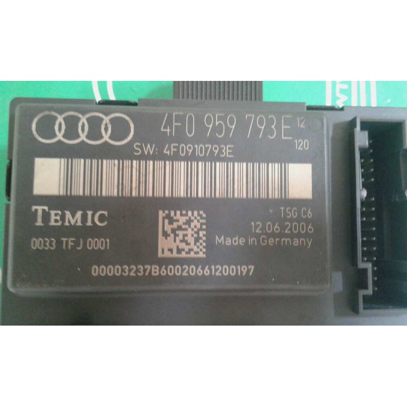 Recambio de modulo confort para audi a6 berlina (4f2) 3.0 tdi quattro (171kw) referencia OEM IAM 4F0959793E DEL-IZQ TEMIC