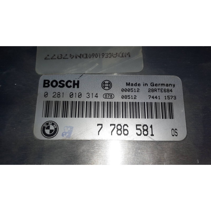 Recambio de centralita motor uce para bmw serie 7 (e38) 730d automático referencia OEM IAM 0281010314 7786581 BOSCH