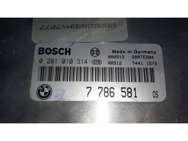 Recambio de centralita motor uce para bmw serie 7 (e38) 730d automático referencia OEM IAM 0281010314 7786581 BOSCH