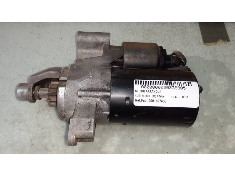 Recambio de motor arranque para audi a4 ber. (b8) básico referencia OEM IAM 0001107450 06D911021B BOSCH