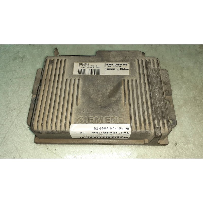 Recambio de centralita motor uce para renault laguna (b56) 1.8 anade referencia OEM IAM HOM7700864458 7700102294 SIEMENS