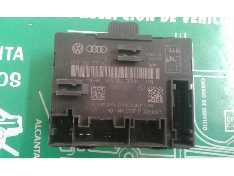 Recambio de modulo confort para audi a1 sportback (8xa) ambition referencia OEM IAM 8X0959792K DEL-DECH LK