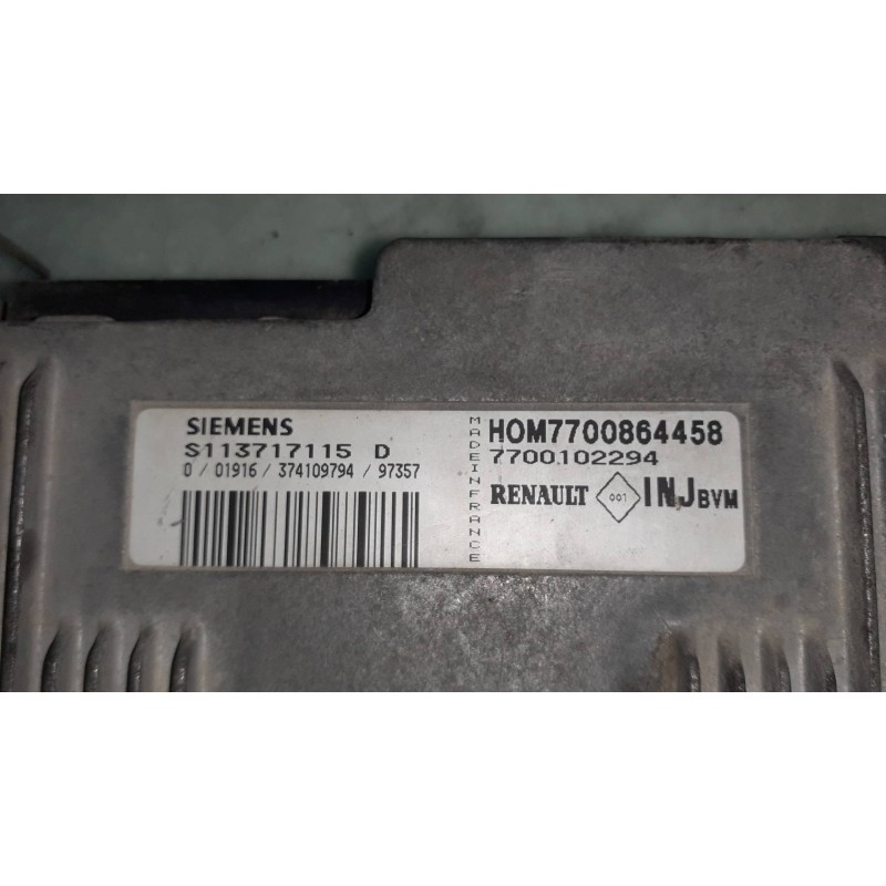 Recambio de centralita motor uce para renault laguna (b56) 1.8 anade referencia OEM IAM HOM7700864458 7700102294 SIEMENS