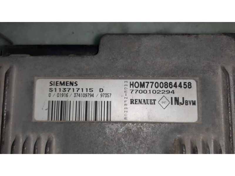 Recambio de centralita motor uce para renault laguna (b56) 1.8 anade referencia OEM IAM HOM7700864458 7700102294 SIEMENS