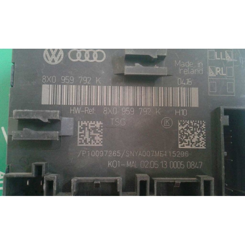 Recambio de modulo confort para audi a1 sportback (8xa) ambition referencia OEM IAM 8X0959792K DEL-DECH LK