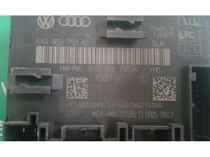 Recambio de modulo confort para audi a1 sportback (8xa) ambition referencia OEM IAM 8X0959792K DEL-DECH LK