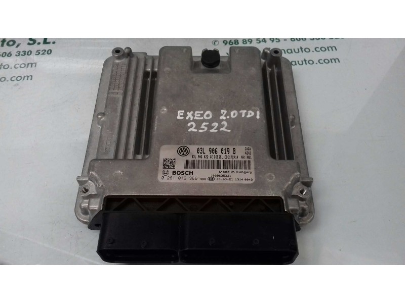 Recambio de centralita motor uce para seat exeo berlina (3r2) style referencia OEM IAM 03L906019B 0281016366 KIT - BOSCH