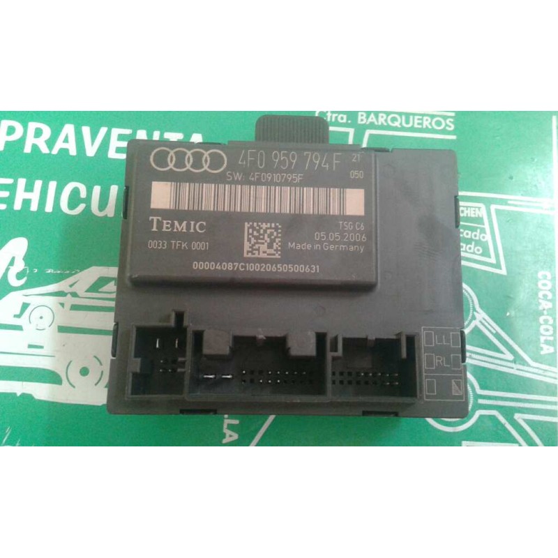 Recambio de modulo confort para audi a6 berlina (4f2) 2.7 tdi referencia OEM IAM 4F0959794F TRAS-DECH TEMIC