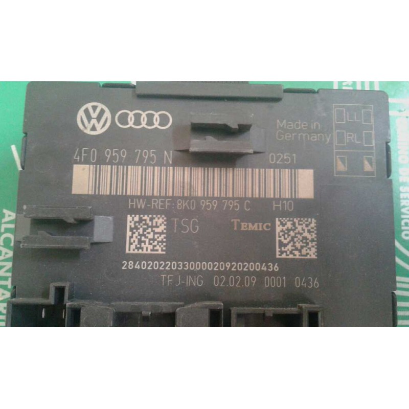 Recambio de modulo confort para audi a4 ber. (b8) básico referencia OEM IAM 4F0959795N TRAS-DECH TEMIC