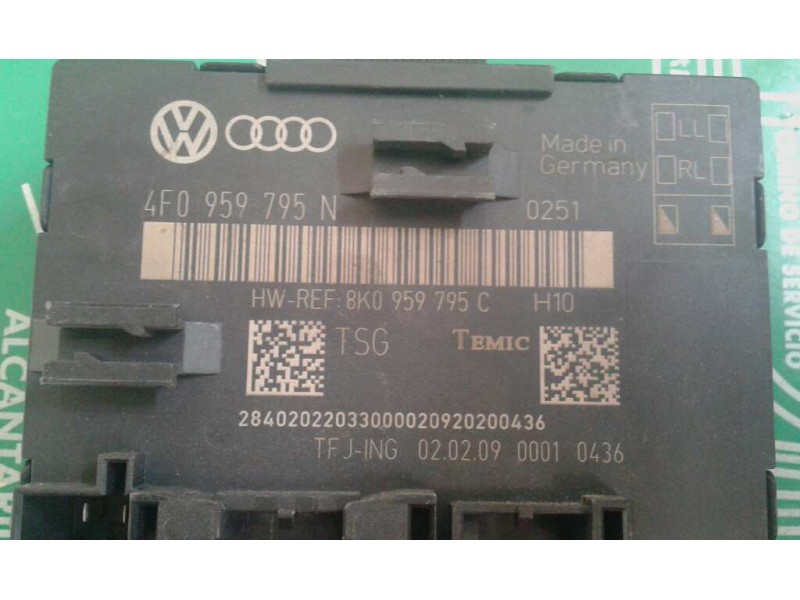 Recambio de modulo confort para audi a4 ber. (b8) básico referencia OEM IAM 4F0959795N TRAS-DECH TEMIC