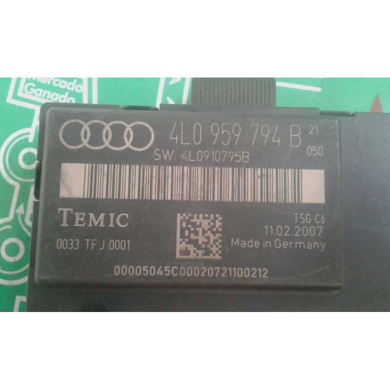Recambio de modulo confort para audi q7 (4l) 3.0 tdi referencia OEM IAM 4L0959794B TRAS-DECH TEMIC