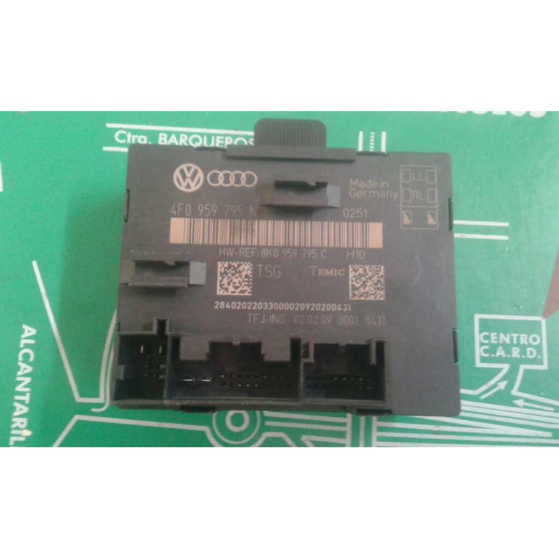 Recambio de modulo confort para audi a4 ber. (b8) básico referencia OEM IAM 4F0959795N TRAS-IZQ TEMIC