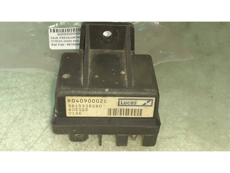 Recambio de caja precalentamiento para citroen xsara berlina 1.9 turbodiesel referencia OEM IAM 9615938280 80512E LUCAS
