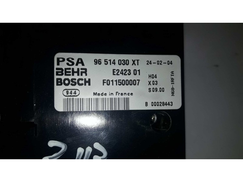 Recambio de mando climatizador para citroen xsara picasso 2.0 hdi exclusive referencia OEM IAM 96514030XT E242301 F011500007
