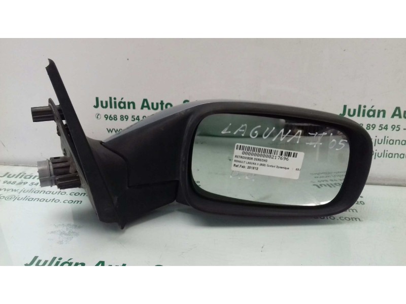 Recambio de retrovisor derecho para renault laguna ii (bg0) confort dynamique referencia OEM IAM 201812  ELECTRICO