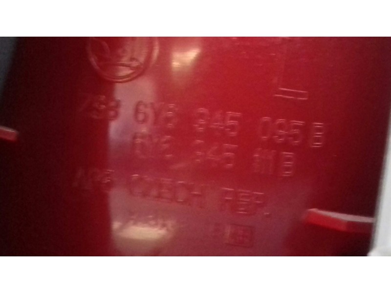 Recambio de piloto trasero izquierdo para skoda fabia (6y2/6y3) attractive referencia OEM IAM 6Y6945095B 6Y6945111B 