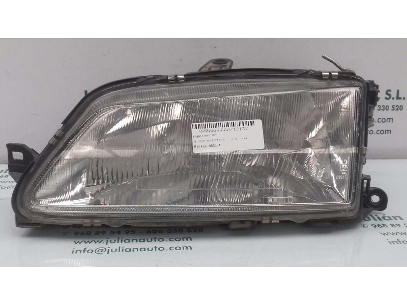 Recambio de faro izquierdo para peugeot 306 break 1.6 referencia OEM IAM 085594 0291091 0191091