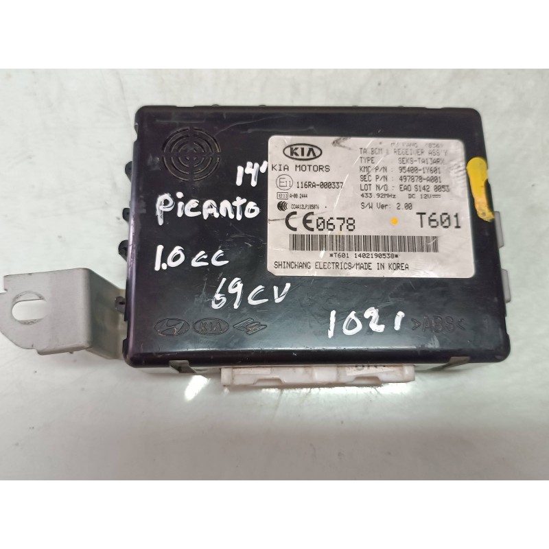 Recambio de modulo electronico para kia picanto concept referencia OEM IAM 954001Y601 497878A001 