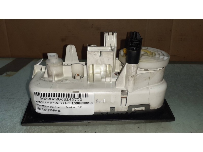 Recambio de mando calefaccion / aire acondicionado para opel meriva blue line referencia OEM IAM 93329465  BEHR